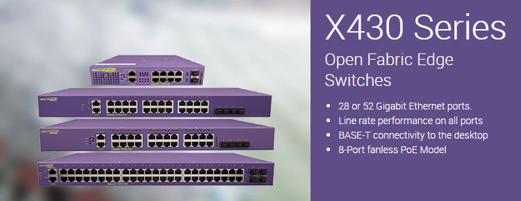 Switch X430 extreme networks